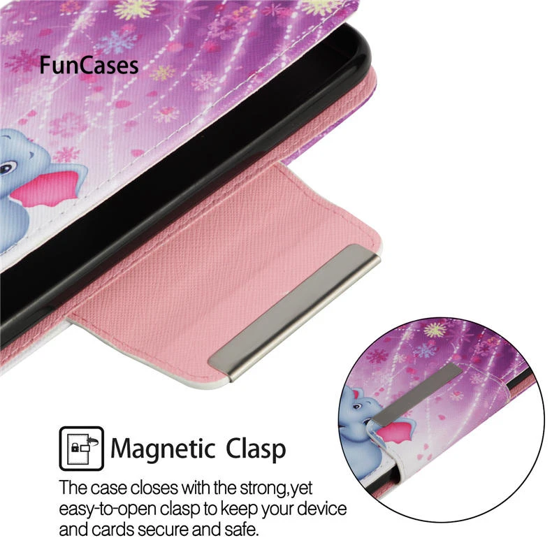 Large Magnet Button Phone Case For Samsung Galaxy J3 Eclipse V 2017 PU Leather Covers SM-J327VPP Full Housing Cases | Мобильные