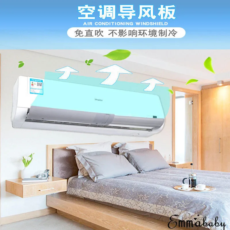 1PC PP Air Conditioner Windshield Retractable Deflectors Baffle Anti Direct Blowing Air Conditioner Covers
