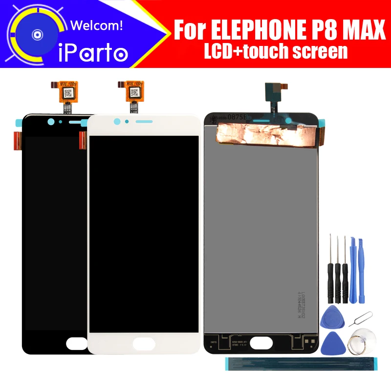ЖК дисплей Elephone P8 MAX 5 дюйма + кодирующий преобразователь сенсорного экрана в