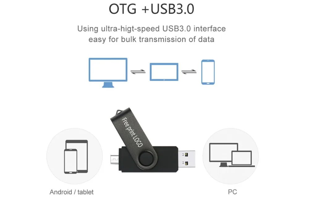 JASTER(более 5 шт. бесплатный логотип) USB 3,0 OTG Usb флеш-накопитель 4 ГБ 8 ГБ 16 ГБ 32 ГБ 64 ГБ флеш-накопитель для Android Mobile Micro