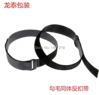 freeshipping 25pcslot 2 530cm magic tape cable tie nylon straps with plastic buckle hook and loop magic tape