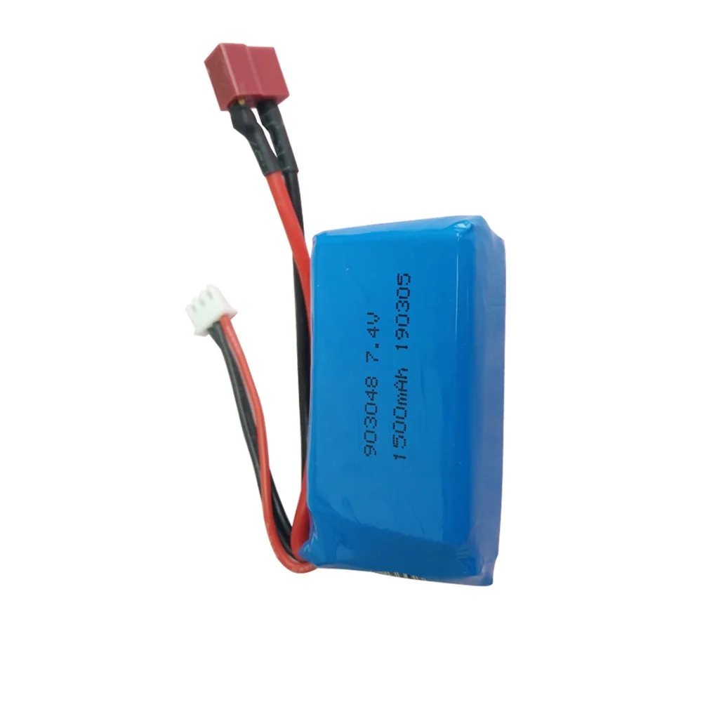Большая емкость Lipo батареи 7 4 V 1500mah для Wltoys A959 B A969 A979 RC автомобилей запчасти