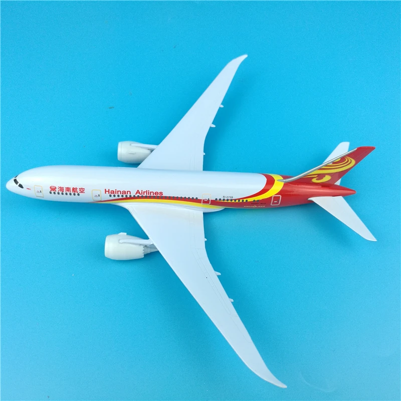20 см Hainan Airways Boeing 787 модель самолета пассажирский B787 металлическая украшения 1:400