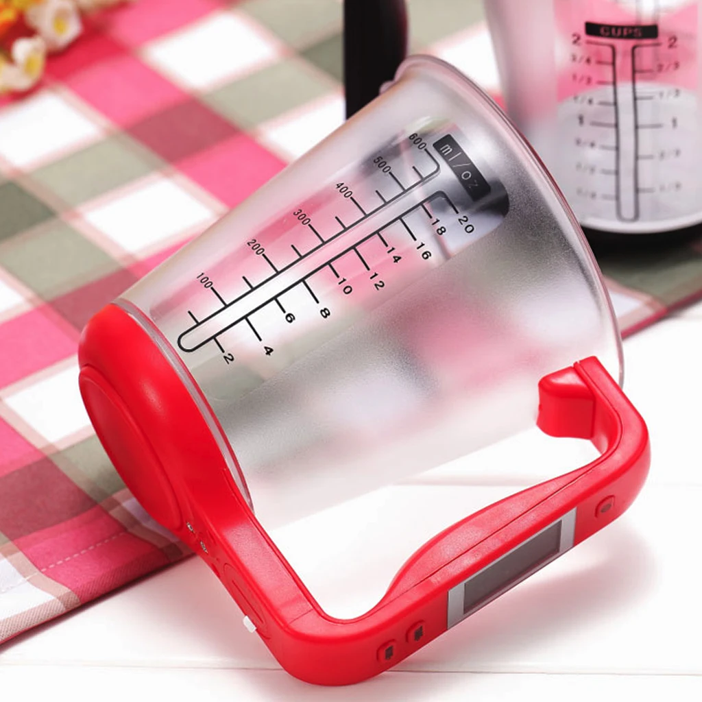 

Measuring Cup Kitchen Scales Digital Beaker Libra Electronic Tool Scale with LCD Display Temperature Measurement Cups Hostweigh