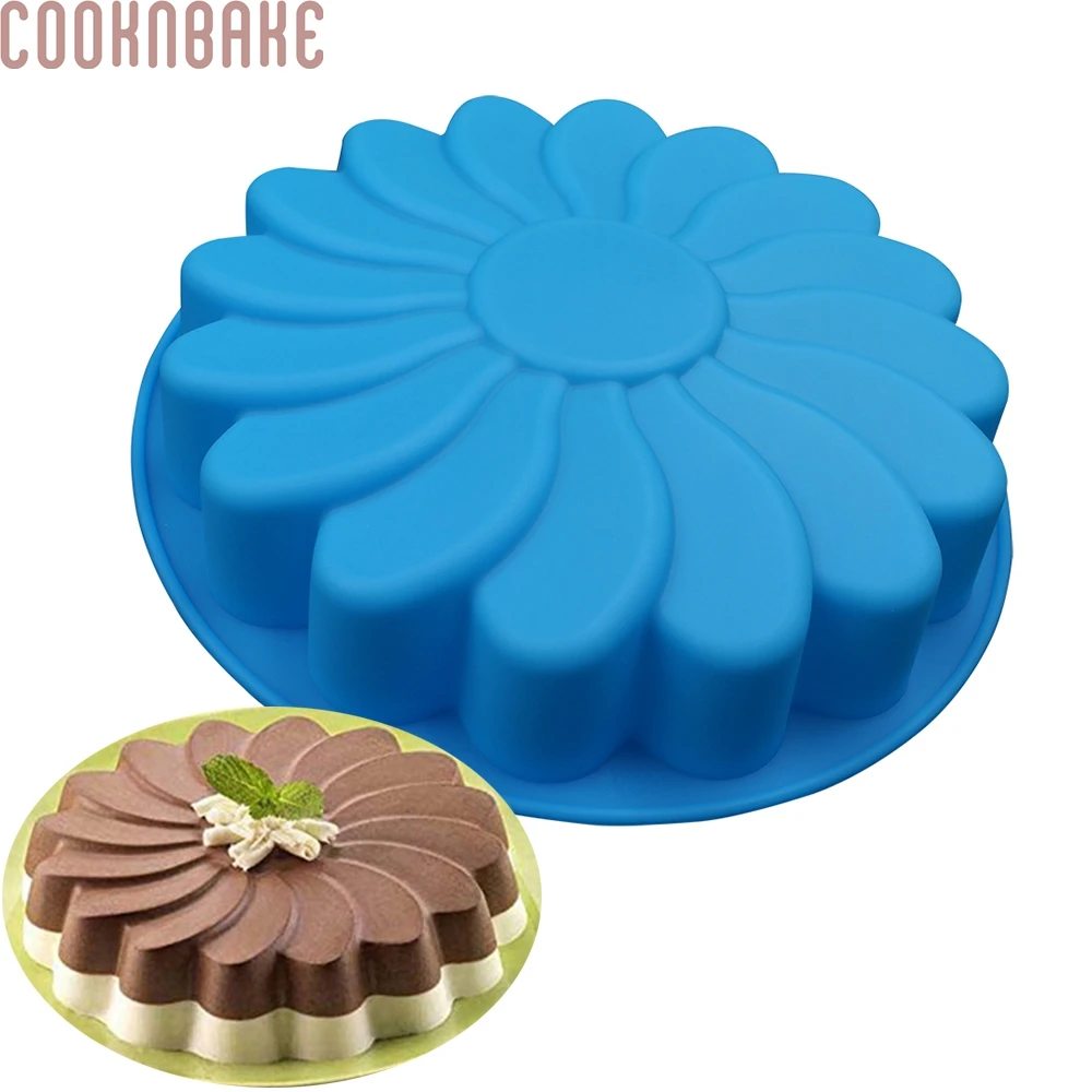COOKNBAKE DIY Silicone Cake Mold Single Flower Baking Pan Sun Jelly FDA Quality CDSM-124 | Дом и сад