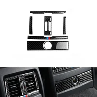 car carbon fiber center console air outlet air condition vent decorative cover frame stickers for bmw f30 f34 2013 2014 2015