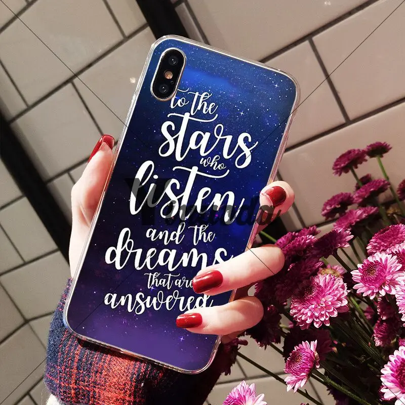 Чехол для мобильного телефона Yinuoda A Court of Mist and Fury от Sarah J Maas Apple iPhone 8 7 6 6S Plus X XS MAX 5 5S