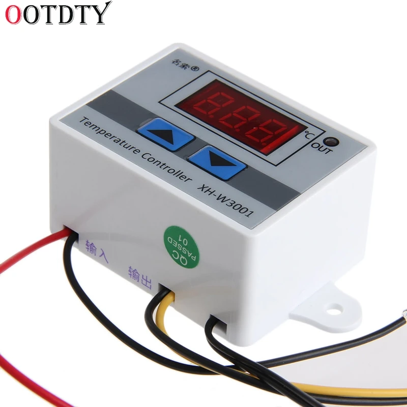 Digital LED Thermometer Temperature Controller AC220V 10A Thermostat Incubator Control Microcomputer Probe Weather Station | Инструменты