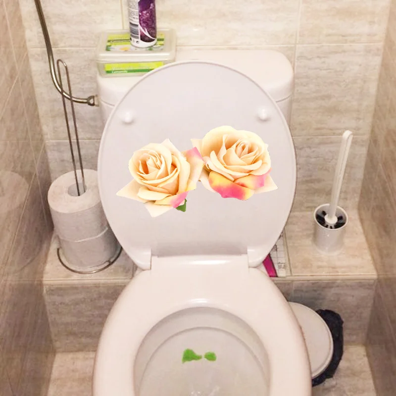 YOJA 21 7x12 2 см роза Классический туалет украшение для дома настенные наклейки | Дом и