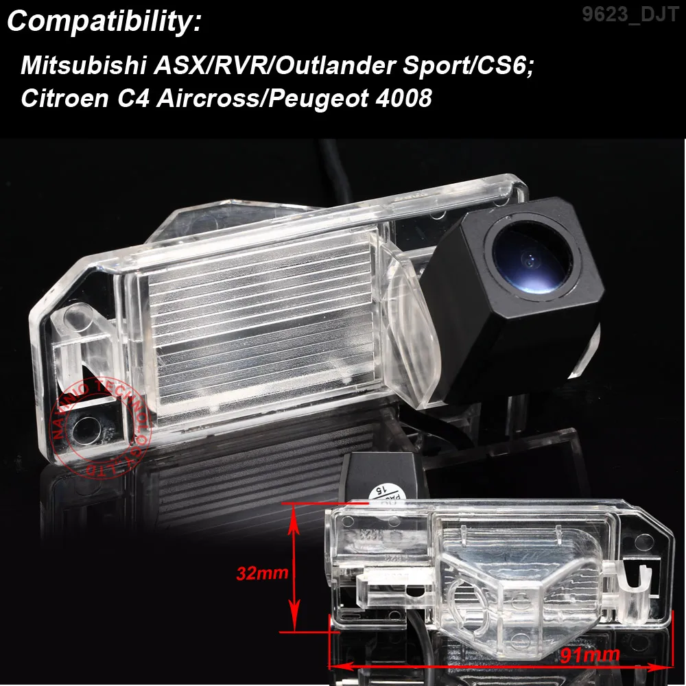 HD 1280*720 Pixels 1000TV lines For Mitsubishi ASX RVR Outlander Sport CS6 Citroen C4 aircross car rear view reverse camera back |