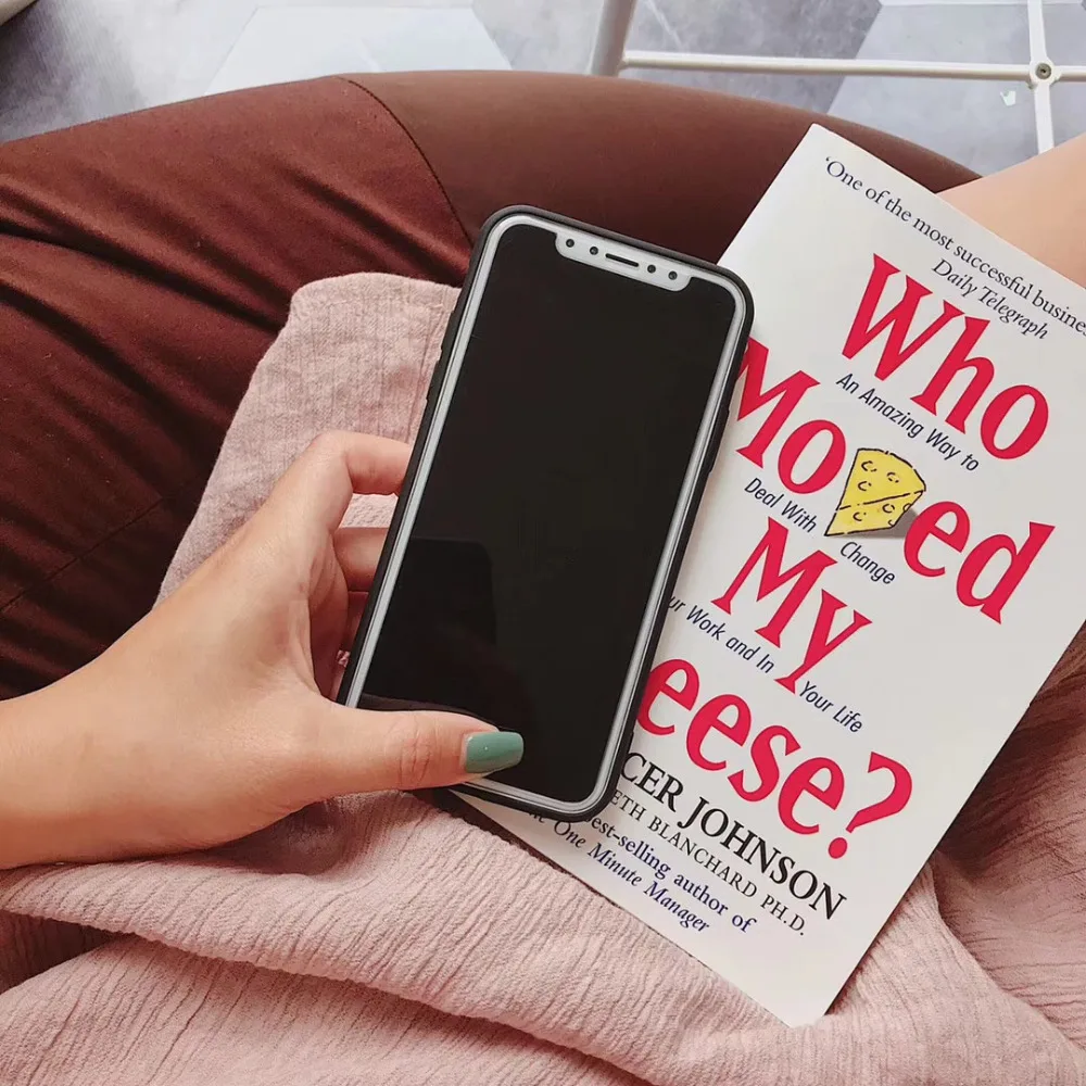 WANGFUZHI Happy Everyday Letters Case For iPhone 6 6S 7 8 Plus X Matte Soft TPU Back Phone Cover Gift |