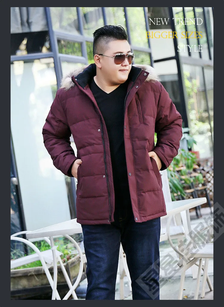Плюс 12XL 10XL 8XL 6XL Новая мужская пуховая куртка зимняя Толстая теплая модная Лоскутная мужская куртка с капюшоном мужская белая пуховая куртка