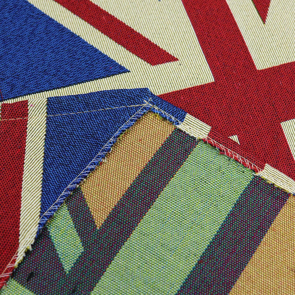 1 шт. настольный бегун Юнион Джек с принтом бахрома хлопок полиэстер украшение