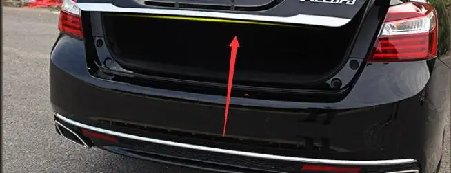 Накладка на задние ворота для Honda Accord Sedan 2014 2015 2016 2017 9th хромированная Задняя
