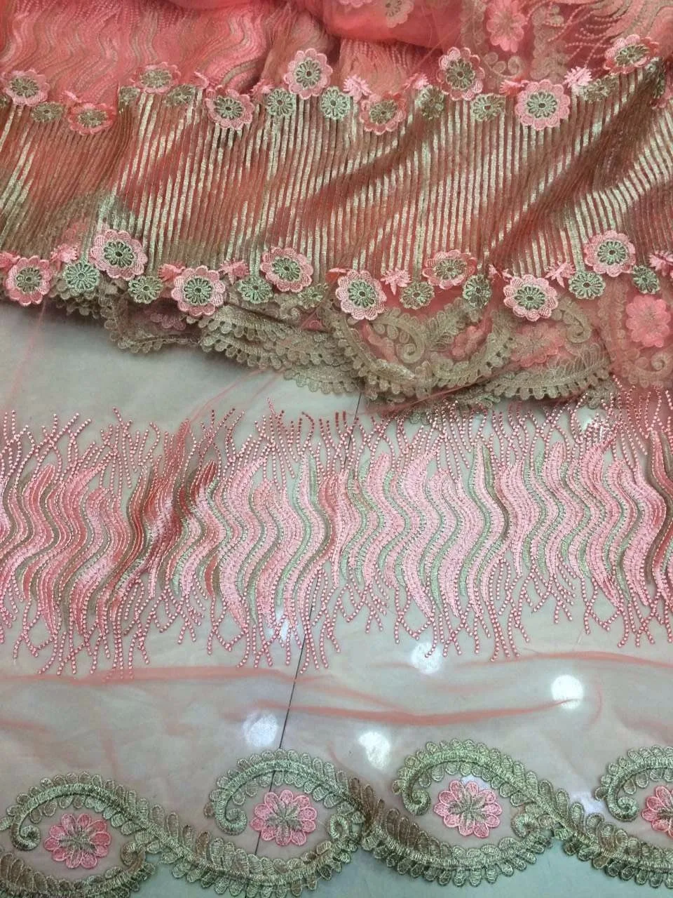 New interlock lace african swiss voile 5yards yellow Top Quality French Lace net fabric With embroidery For women | Дом и сад