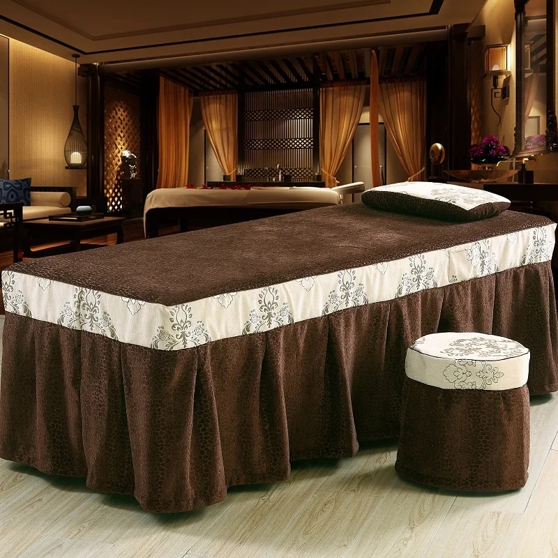 Цельнокроеное покрывало для салона красоты Индивидуальный размер шенилле Embroidey