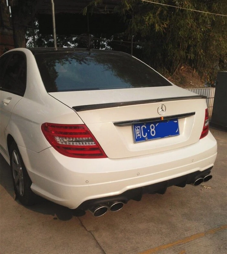 Высококачественный спойлер для BENZ W204 C180 C200 C260 C280 C300 C74 2008 до 2013 задний багажник крыло задний спойлер праймер или DIY Цвет