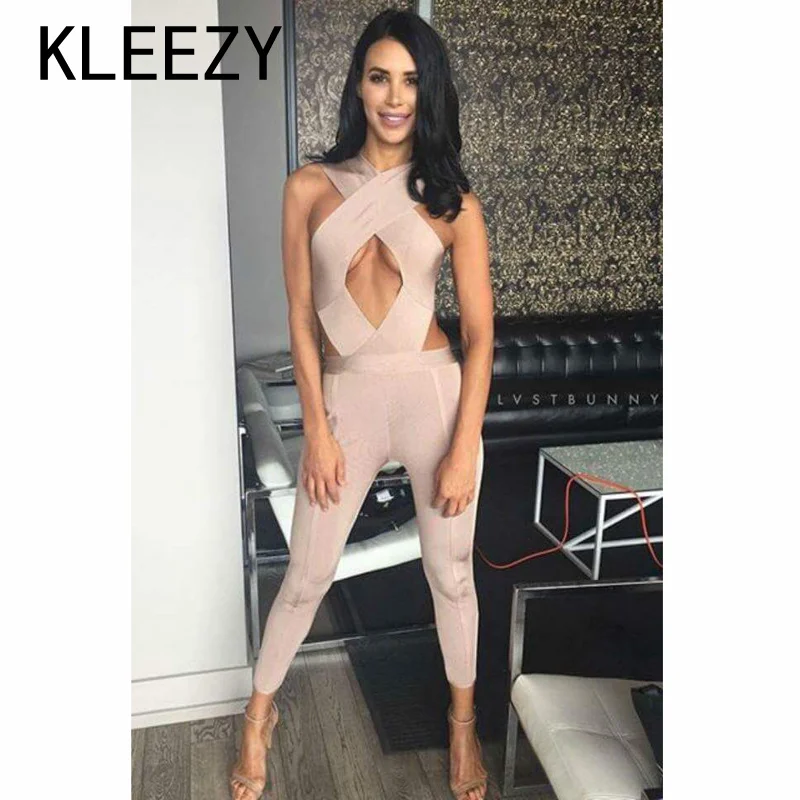 Лето 2017 г. рукавов крест Для женщин пикантные с ночной клуб носить бинты Bodycon