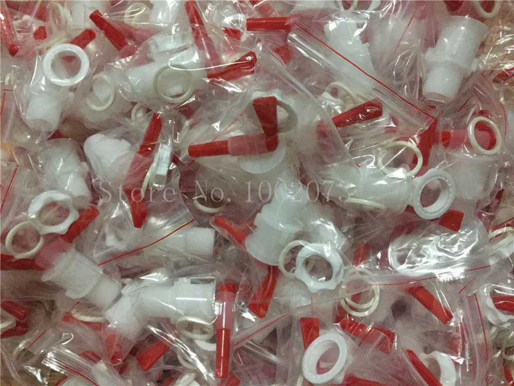 Пластиковый Смеситель в бутылку 30 шт./лот|bottling bucket|spigot tapbucket plastic spigot |