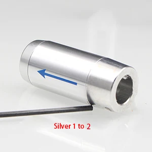 Silver 1 to 2 2 шт. алюминиевый сплав динамик банан RCA Штекер кабель провода сплиттер Y брюки загрузки динамик линия сплиттер адаптер рукав - Цвет: Silver 1 to 2