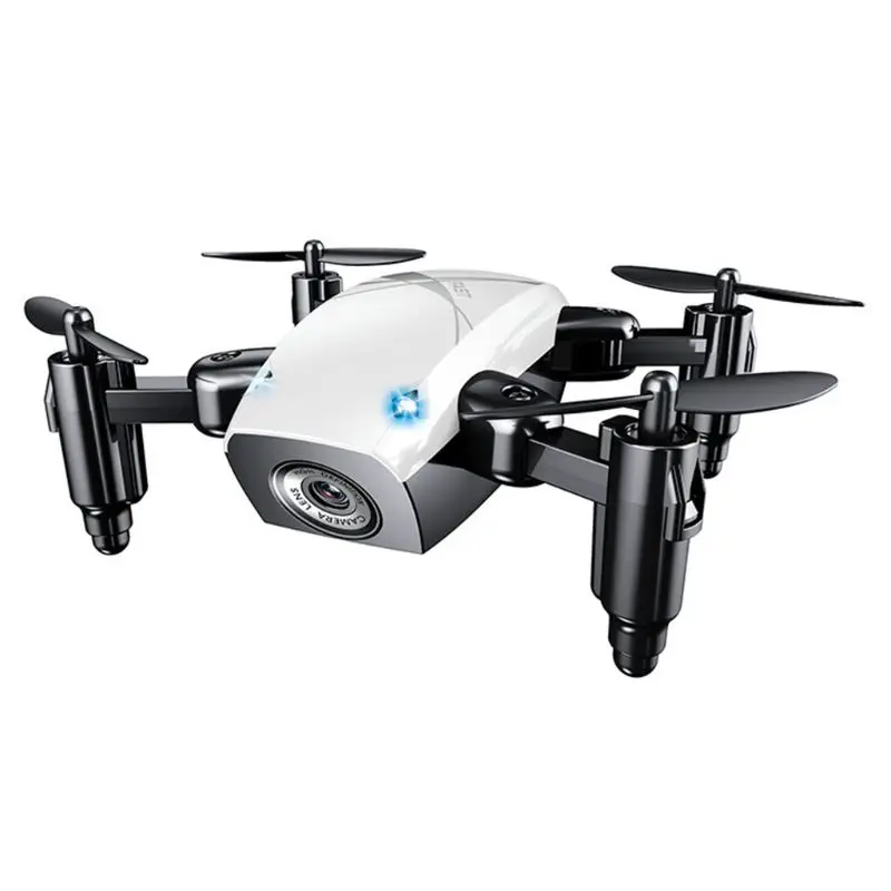 S9HW мини Радиоуправляемый Дрон с камерой 0.3MP Квадрокоптер WiFi FPV Микро Карманный Детский Рождественский подарок игрушка