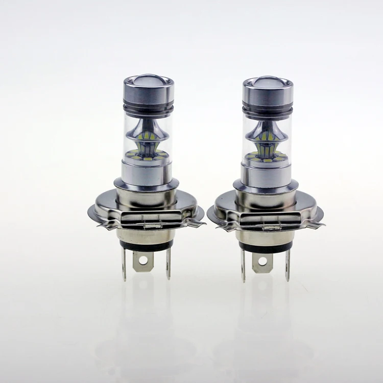 2 шт. 100 Вт H4 Samsung 3030 чип 20 SMD 6500k Ярко-белый светодиодный противотуманный DRL дневные