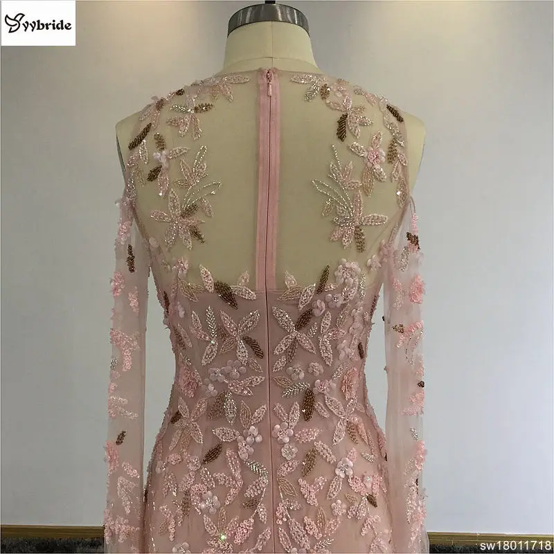 Платье с круглым вырезом длинным рукавом и юбкой годе|scoop neck bridesmaid dress|neck floatneck therapy