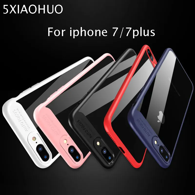 5 xiaohuo для iPhone 7 Чехол Крышка защитная ПК и акриловые прозрачная задняя крышка