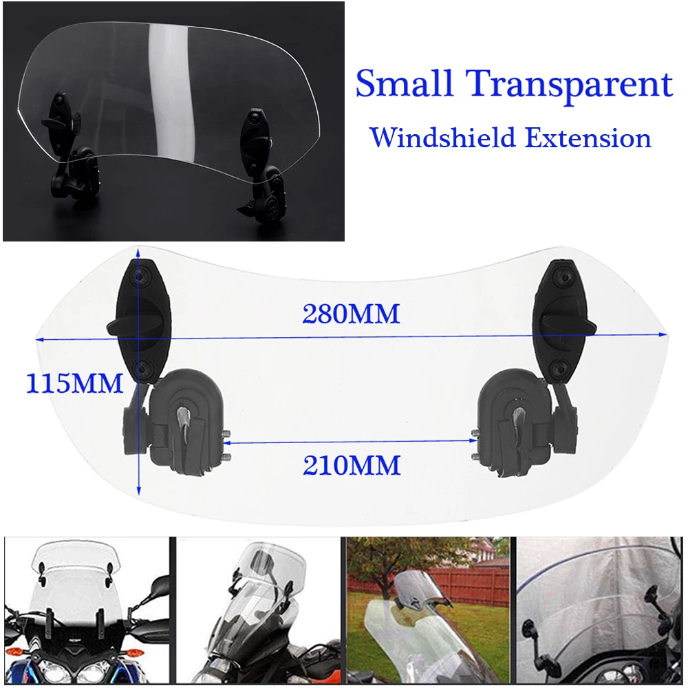 Регулируемый зажим на лобовое стекло спойлер ветровой дефлектор для мотоцикла