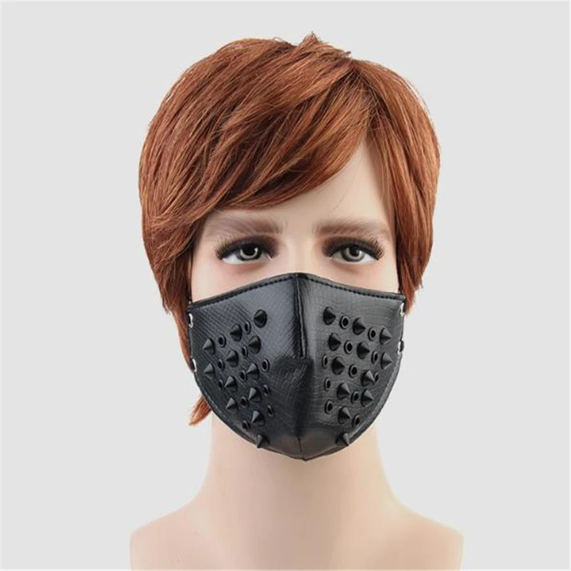 Halloween Cosplay Hot Leather Personality Punk Rivet Motorcycle Wind Dust Mask Multicolor Variety Of Men And Women Apply | Тематическая