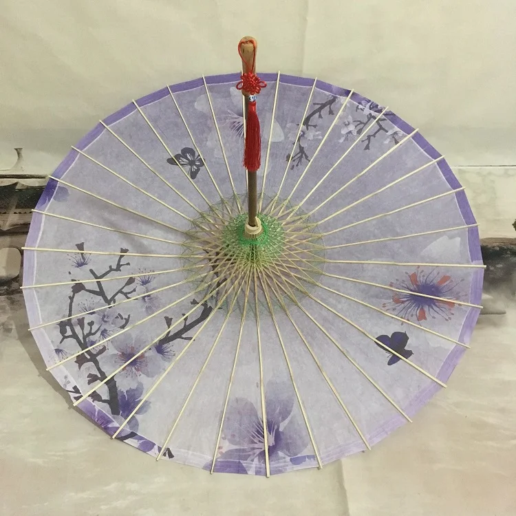 JIANGPANYUE Women's Umbrella Ancient China Style Decorated Delicate Purple Japanese Women Rain Dance Paper Props | Дом и сад