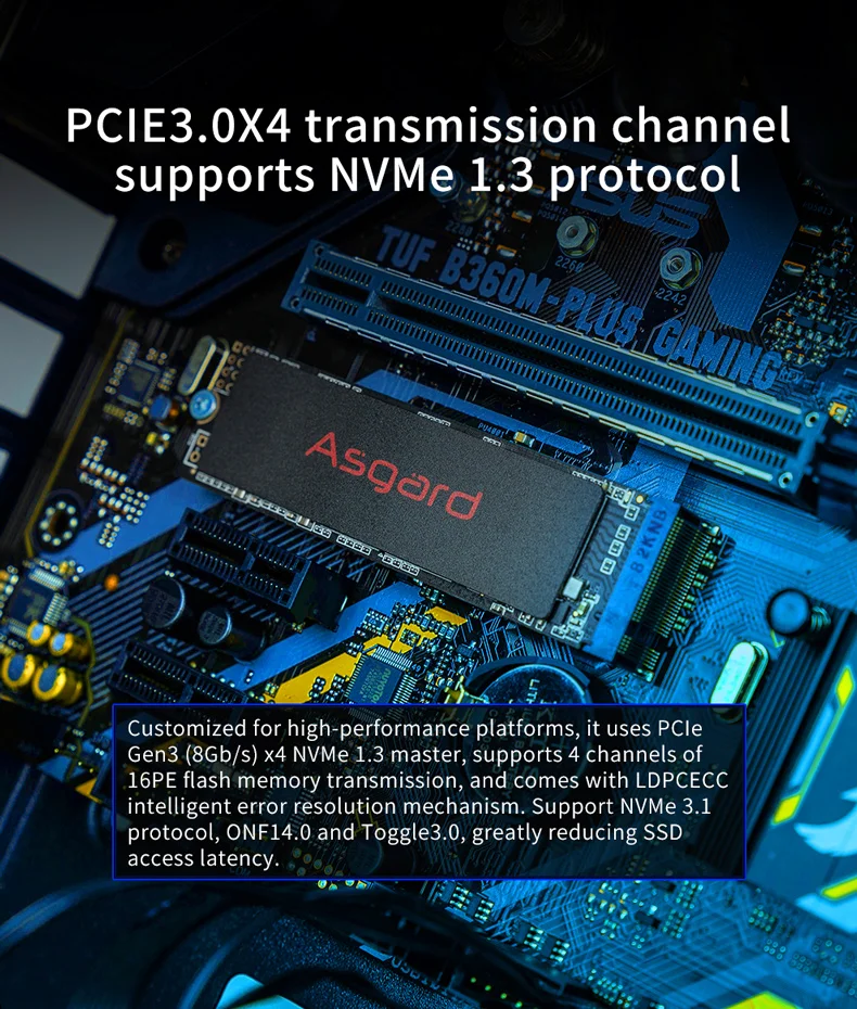 Новое поступление Asgard M.2 SSD PCIe 2 ТБ SSD жесткий диск ssd m.2 NVMe pcie M.2 2280 SSD внутренний жесткий диск для ПК ноутбука