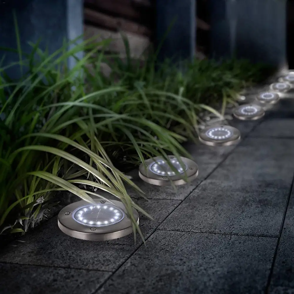 

NEW Arrival Solar Power Buried Light Ground With 16LED Lamp Outdoor Path Garden Decking Hot Selling