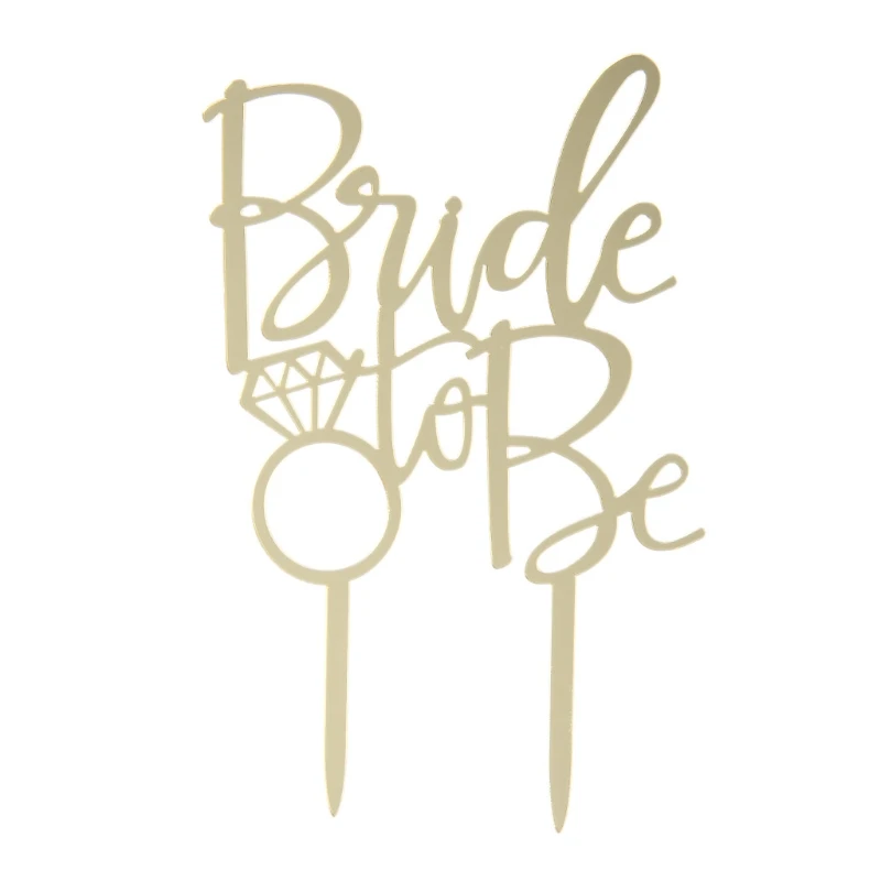 Торт фигурки жениха и невесты Красивые с надписью &quotBride To be&quot торт Топпер кекс