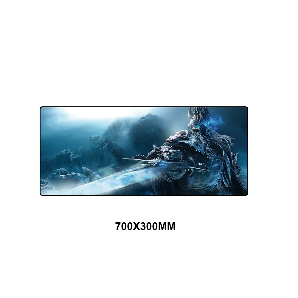 700x300MM Игровой коврик для мыши World of Warcraft XL Большой резиновый противоскользящий коврик для мыши игровой компьютерный Настольный коврик для мыши игровой коврик - Цвет: 700x300MM