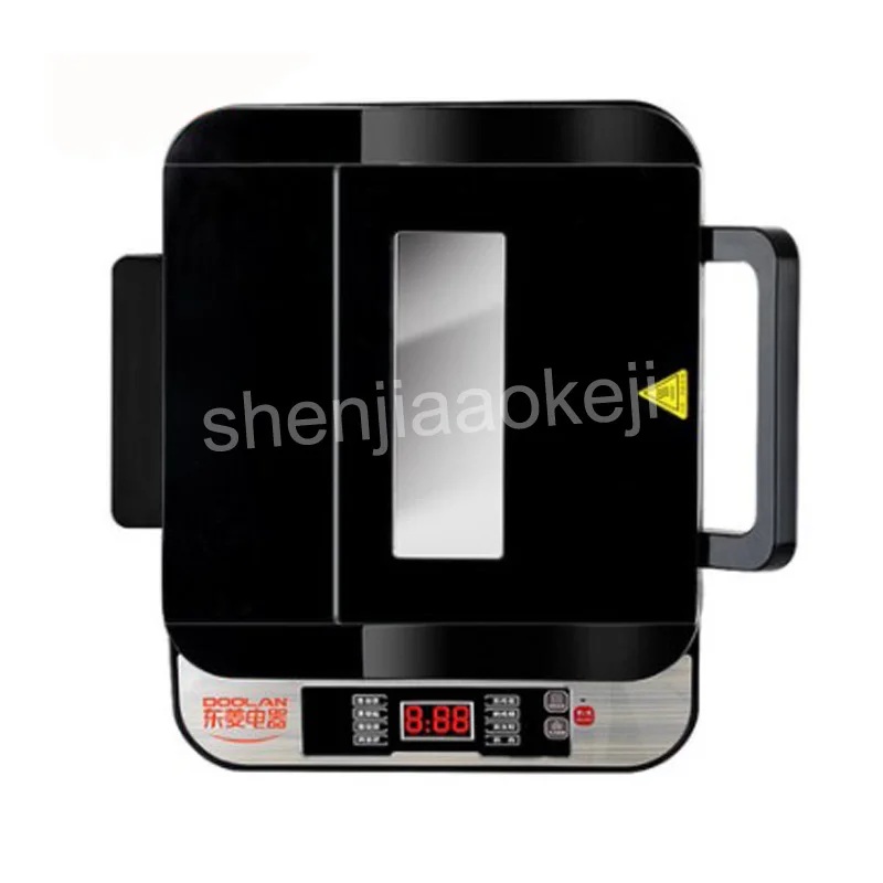 double sided household timing multi function suspension non stick frying machine intelligent automatic electric baking pan 220v free global shipping