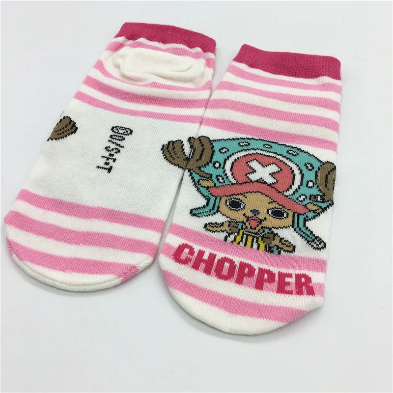 One piece Аниме косплей носки Тони чоппе модные Забавные милые полосатые женские носки летние удобные дышащие хлопковые короткие носки