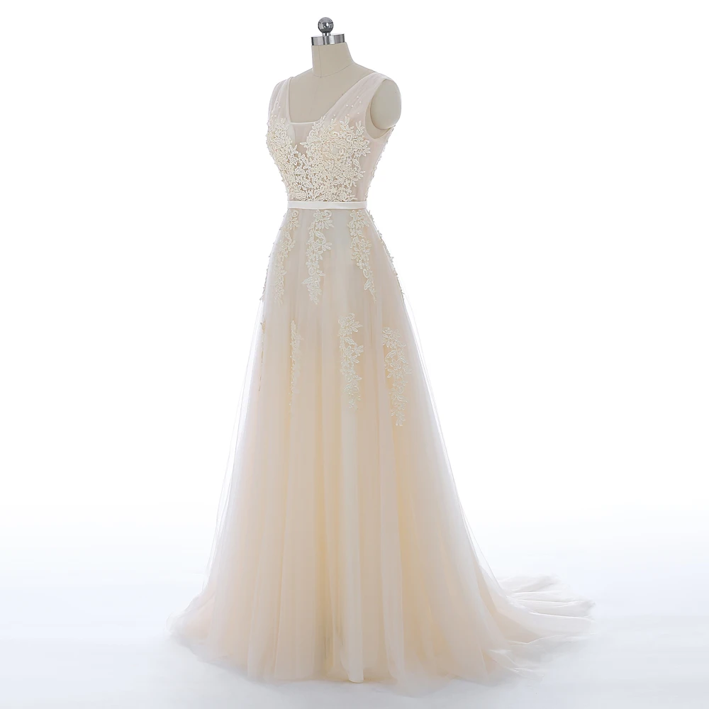 Vestido de festa милое синее кружевное длинное вечернее платье с v образным вырезом