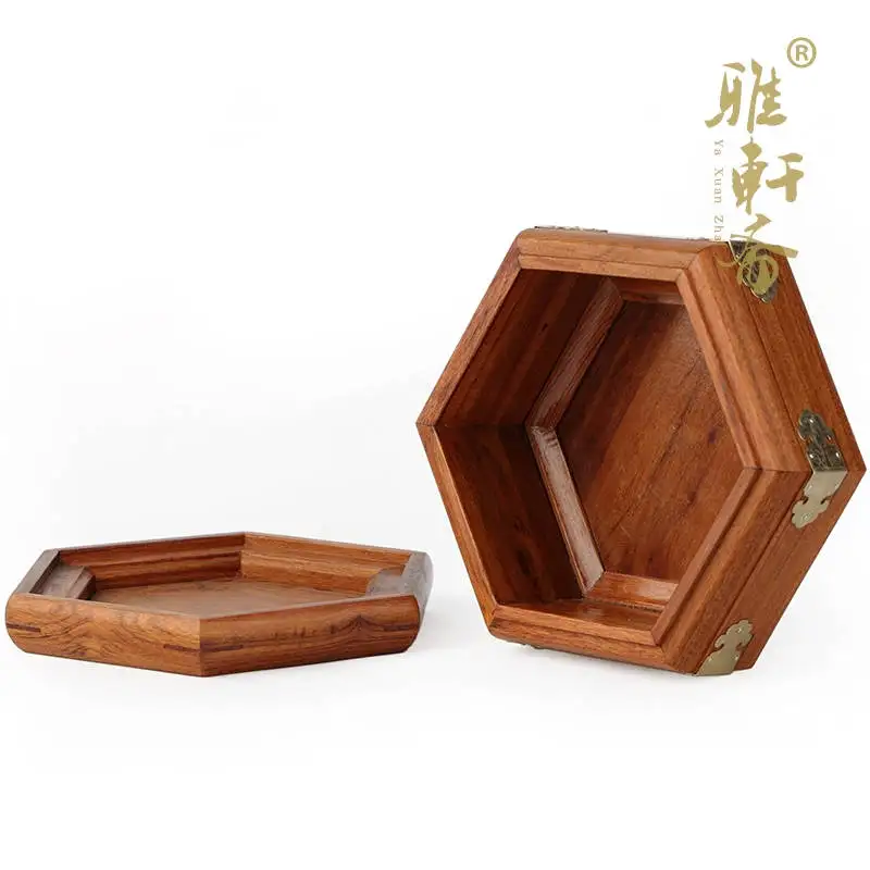 Коробка для ювелирных изделий под старину розовое дерево красное шкатулка с