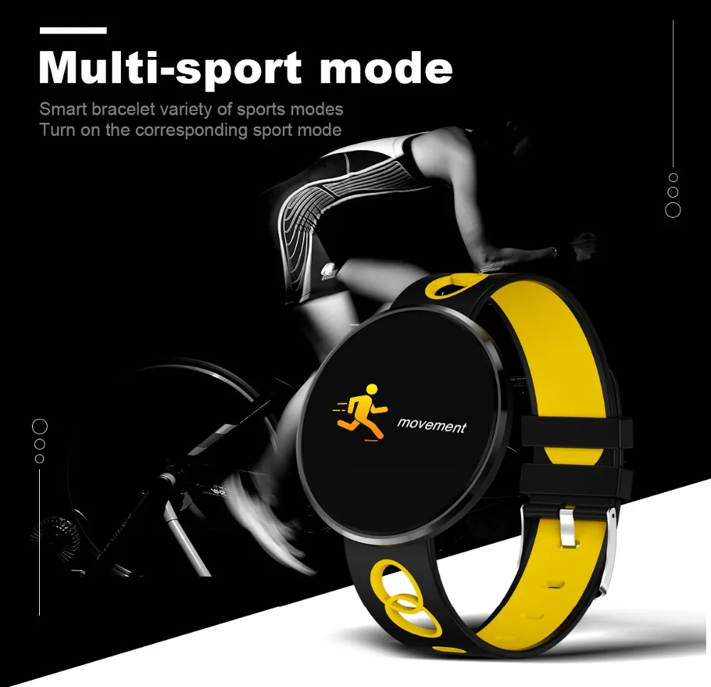 Цветной HD экран CF006 смарт-браслет Bluetooth умные браслеты сенсорный экран Смарт-браслет для телефона Android IP67 gps Частота сердечных сокращений