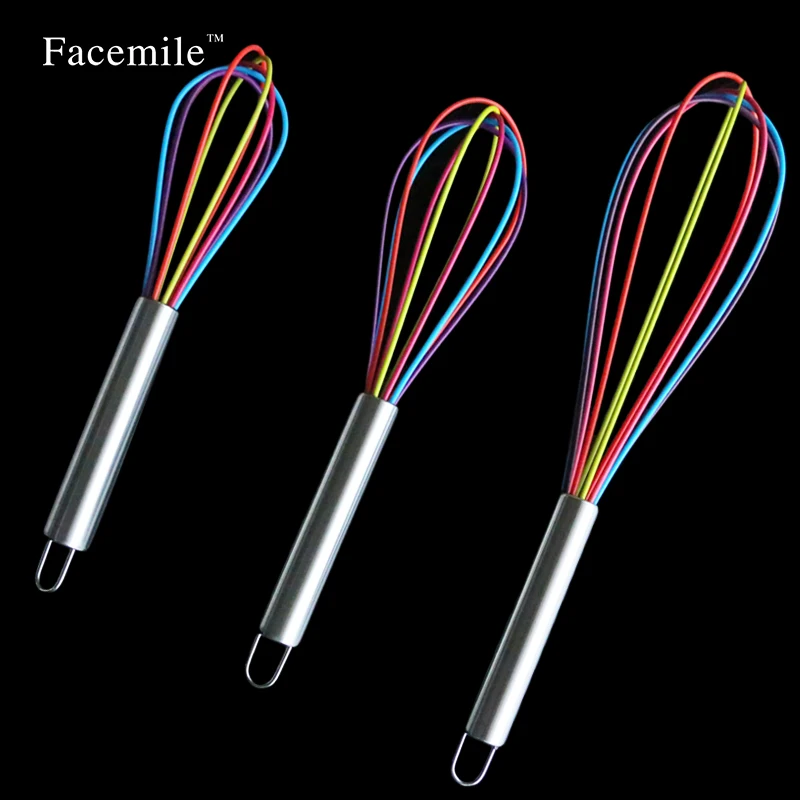 Кухонный силиконовый венчик 3 размера миксер для взбивания яиц инструменты