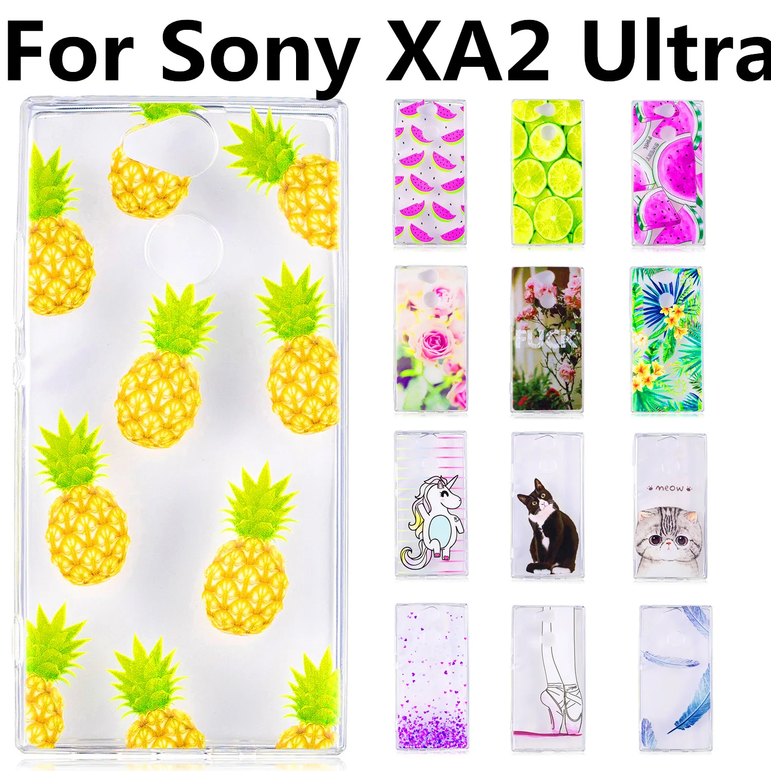 Роскошный разноцветный чехол с фруктами для sony Xperia XA2 Ультра телефона s XA2Ultra XA 2