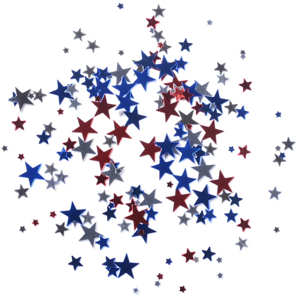 60 г Звездные конфетти блестящая металлическая фольга звезды настольные для