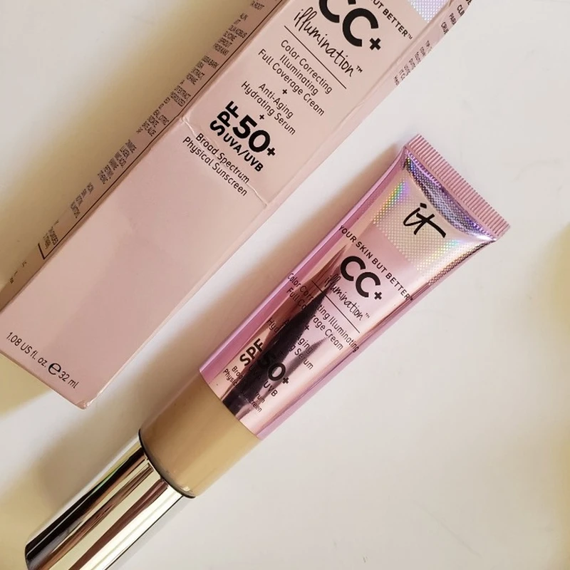 Консилер Для Лица it cosmetics CC + крем с подсветкой SPF 50 полное покрытие средней или