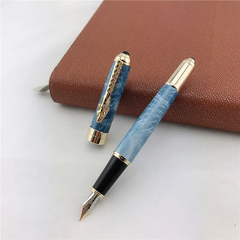 

JINHAO luxury fountain pen promotion metal ink pens school stationery business gift father friend present 001