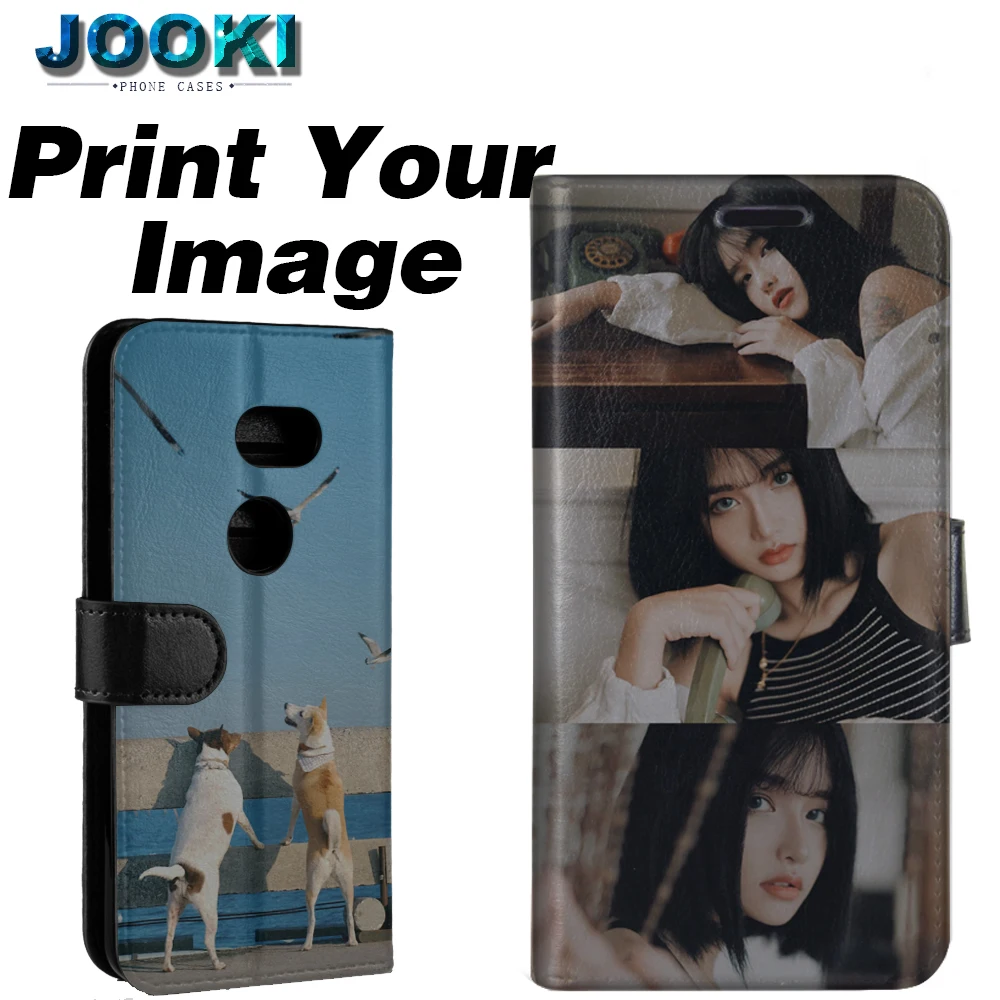 JOOKI Luxury Flip PU Leather Case For Sharp Aquos Zero Wallet Cover Fundas Sense 2/SH-01L/SHV43 DIY customized Cases | Мобильные