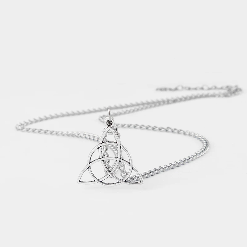1PCS Abstract Keltic Knot Triangle Pagan Charm Pendant Link Chain Necklace Choker | Украшения и аксессуары