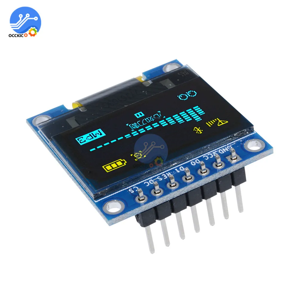 0 96 дюймовый последовательный OLED экран IIC модуль дисплея 128X64 I2C Communicate SSD1306 12864