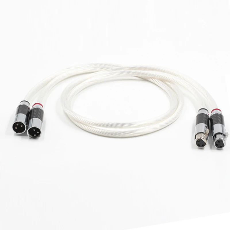 Yter NightHawk 7N PHOCC Чистая медь серебристый Плетеный Auio XLR Intereconnect кабель с