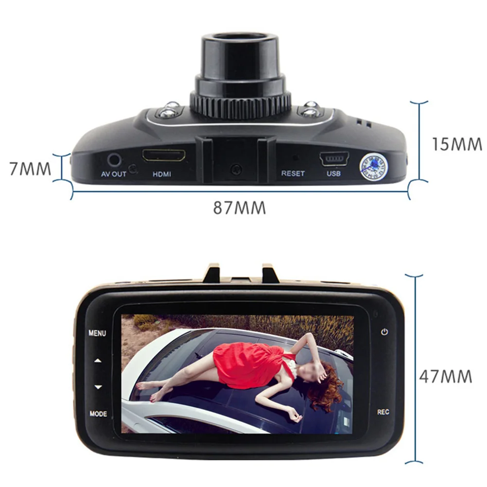 GS8000L Автомобильный видеорегистратор камера Novatek 96220 s 2 7 дюймов Full HD 1080 P g сенсор